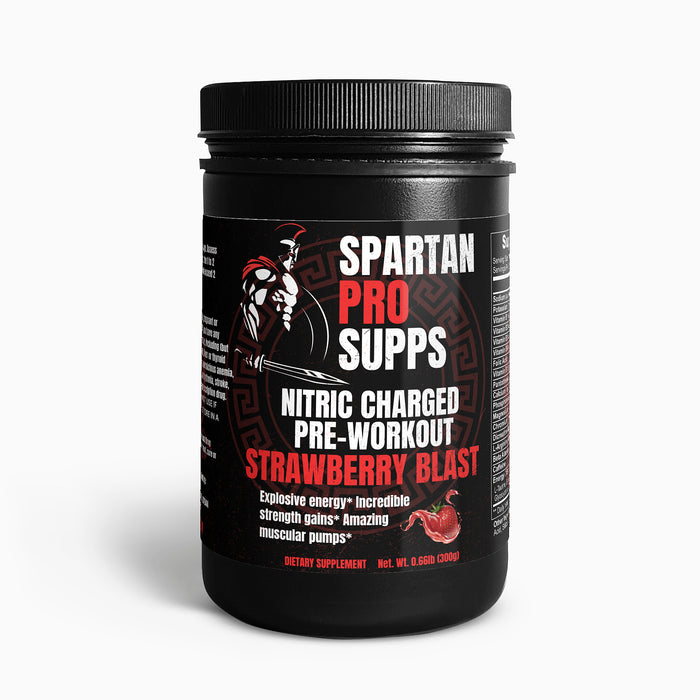 Nitric Charged Pre-Workout ( 30 servings - Strawberry Blast )